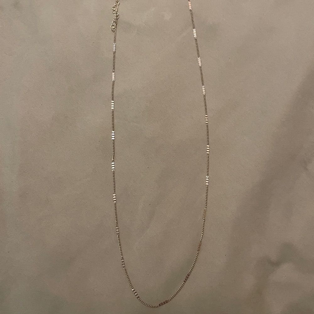 Minimalist Gold Bar Chain Necklace